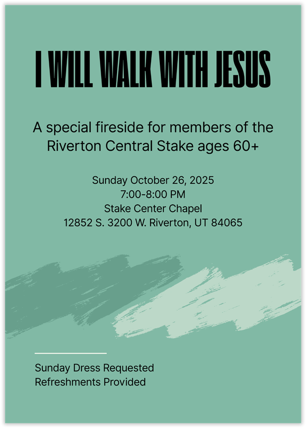 Senior Saints Fireside flier