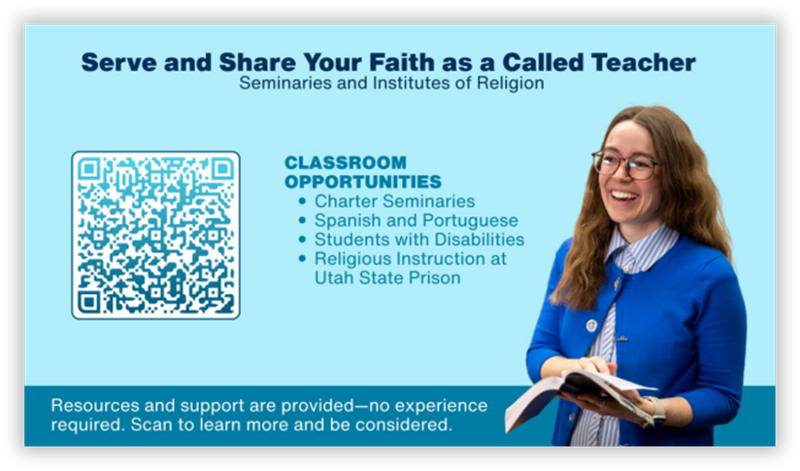 Seminary Teacher Opportunity