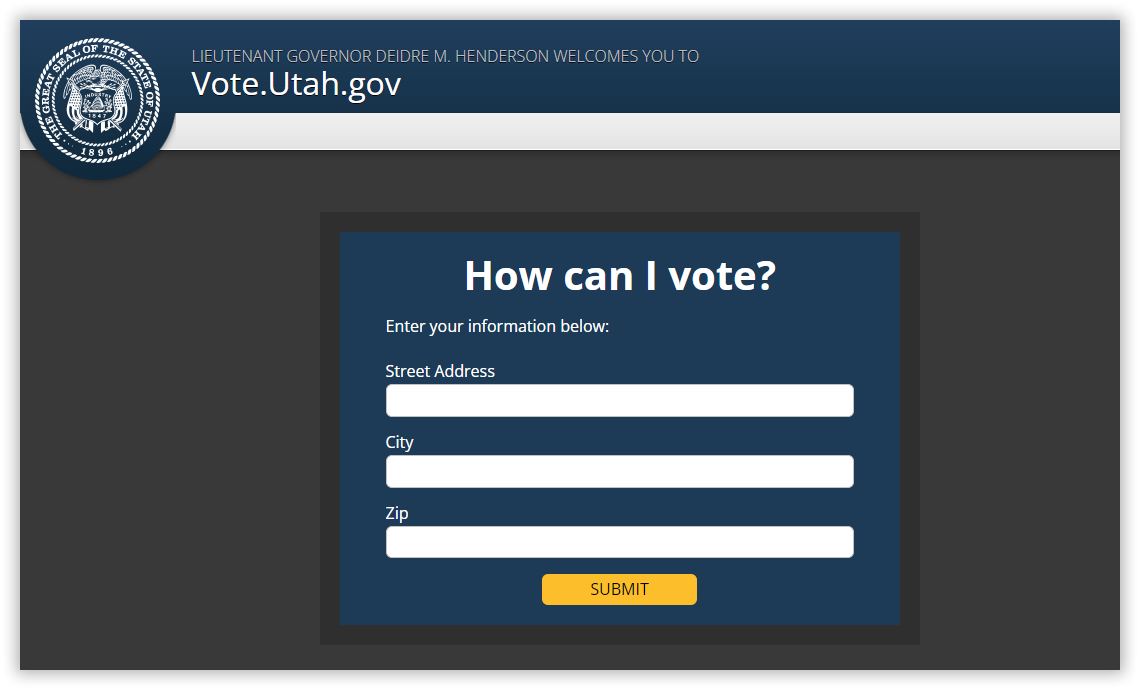 vote.utah.org - How Can I Vote form