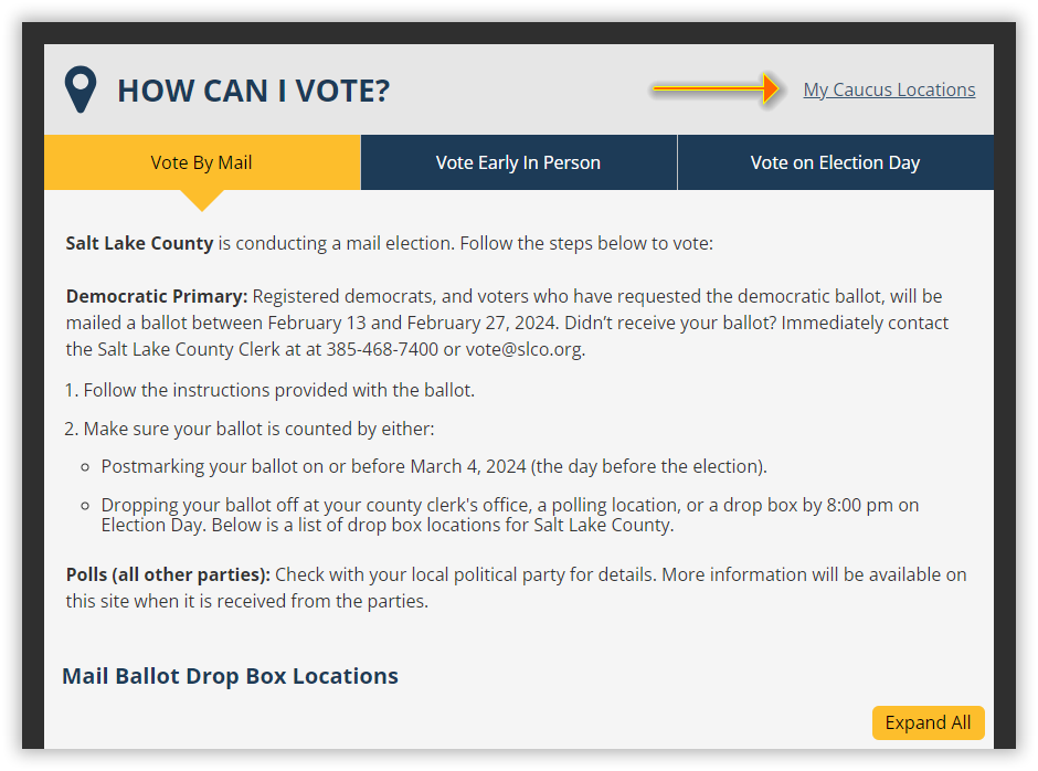 vote.utah.org - How Can I Vote results